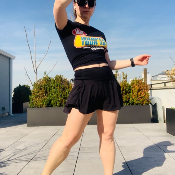 CRZ YOGA used Black Skort Vintage Unisex Shorts - Picture 8 of 11